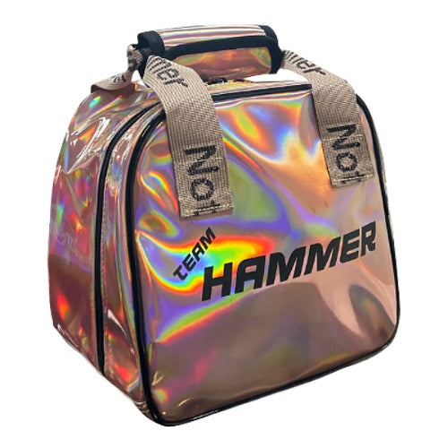 Hammer PU Enamel One Ball Removable Tote Bag - Rose Gold