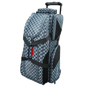 Turbo checkered Three-Ball Roller Bag / Black