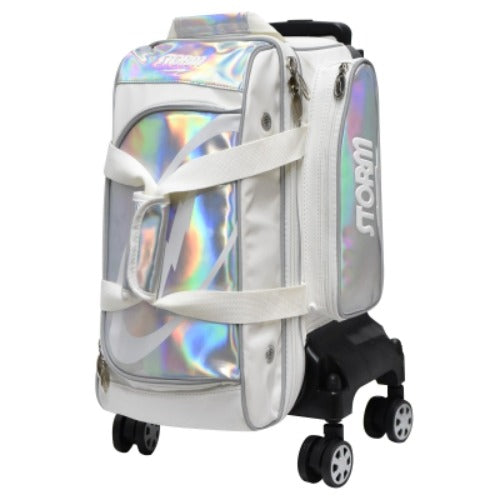 Storm Premier 2 Ball Roller Bag WhiteSilver Hologram