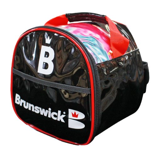 Brunswick Enamel Collar One Ball Removable Tote Bag BLACK-RED