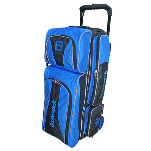 Brunswick Crown 3 Ball Roller USA Blue