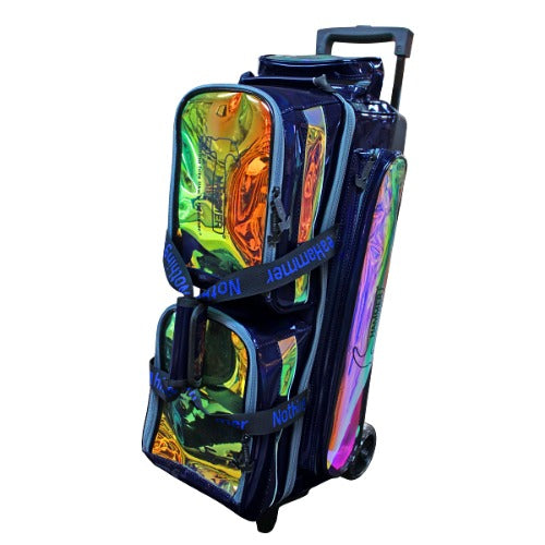 Hammer Rainbow Hologram 3 Ball Roller Bag - Navy