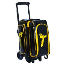 Perfect Enamel Two-Ball Roller Lacquer Bag  - Track (Black/Yellow)