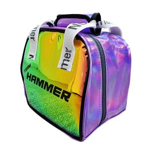 Hammer Rainbow Hologram One Ball Removable Tote Bag PURPLE