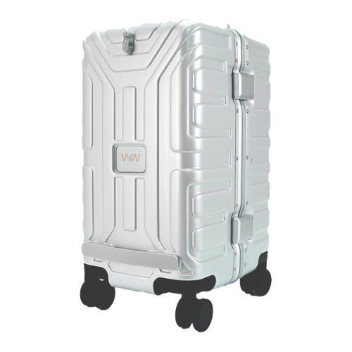 WIW Hard Carrier Two-Ball Roller Bag - Silver