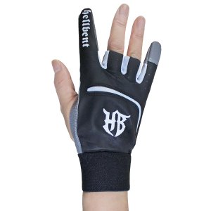 Hellbent Friction Gloves Bowling Band / White