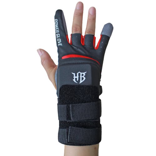 Helbunt Power Glove Bowling Band (Wrist Support) / Red