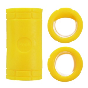 Hook two-way middle ring finger insert semi-tip/oval -  Yellow