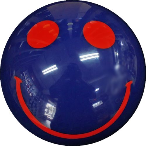 Smile color urethane hard ball (navy/red)