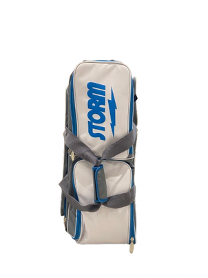 Storm New Bolt Three-Ball Roller Bag - WHITE/BLUE