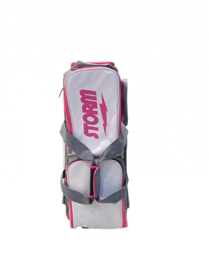 Storm New Bolt Three-Ball Roller Bag - WHITE/PINK