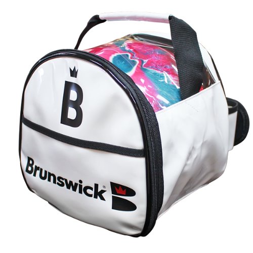 Brunswick Enamel Collar 1 Ball Removable Tote Bag - ALL WHITE