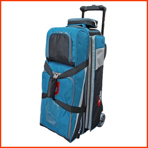 Turbo Logo Three-Ball Roller Bag - Tealblue