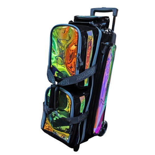 Hammer Rainbow Hologram 3-Ball Roller Bag / Black