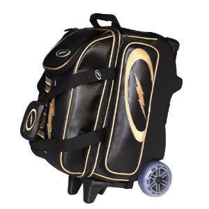 Storm Bolt Two-Ball Roller Bag - Black/Gold