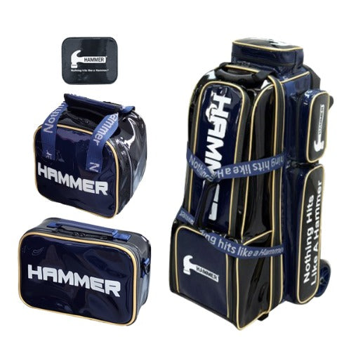Hammer BIG 3 , 3 Ball Roller Bag - Navy Blue/Black
